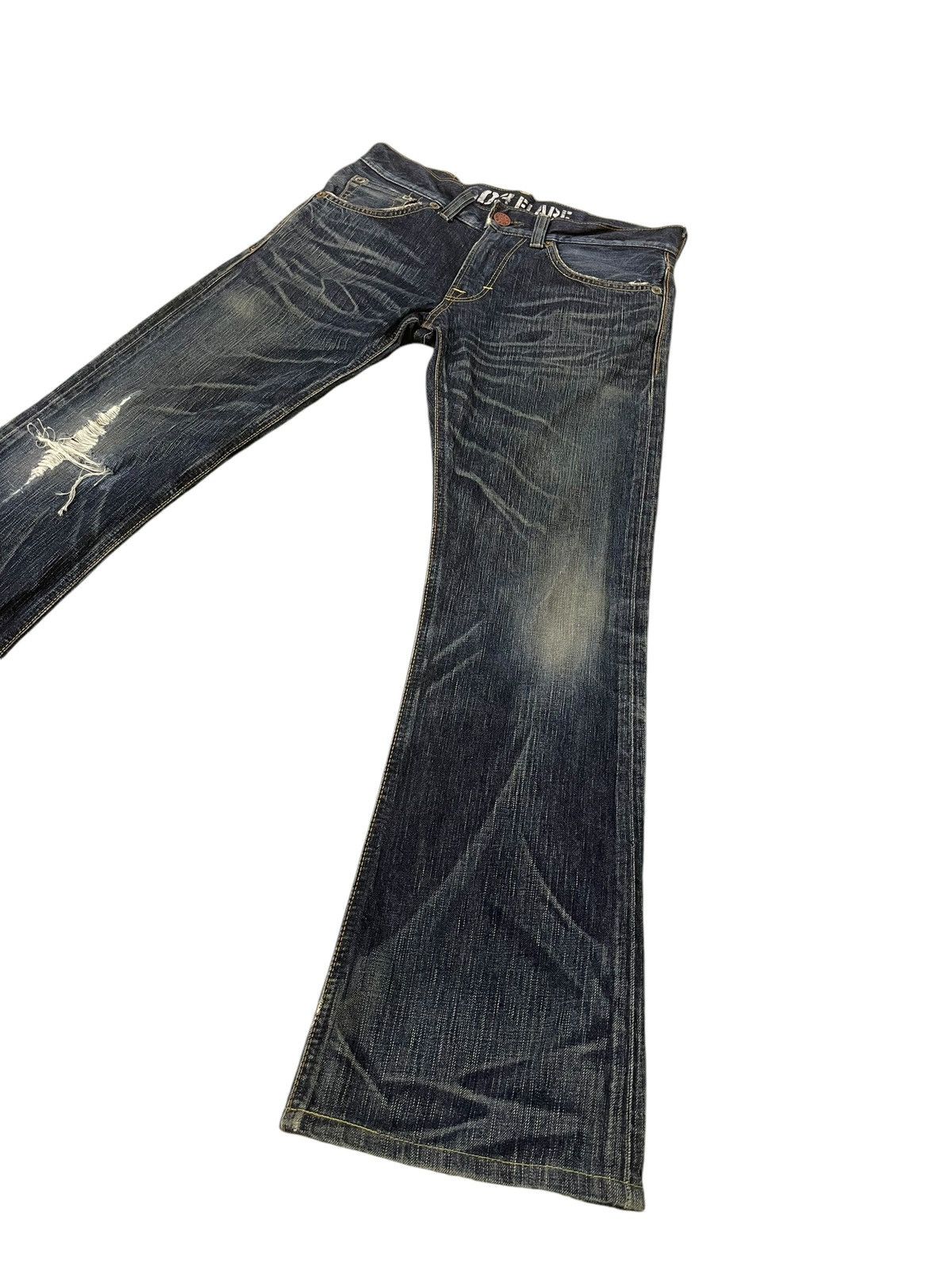 Flare Jeans Edwin Faded Distress Clawmark Boot Cut 3🟦
