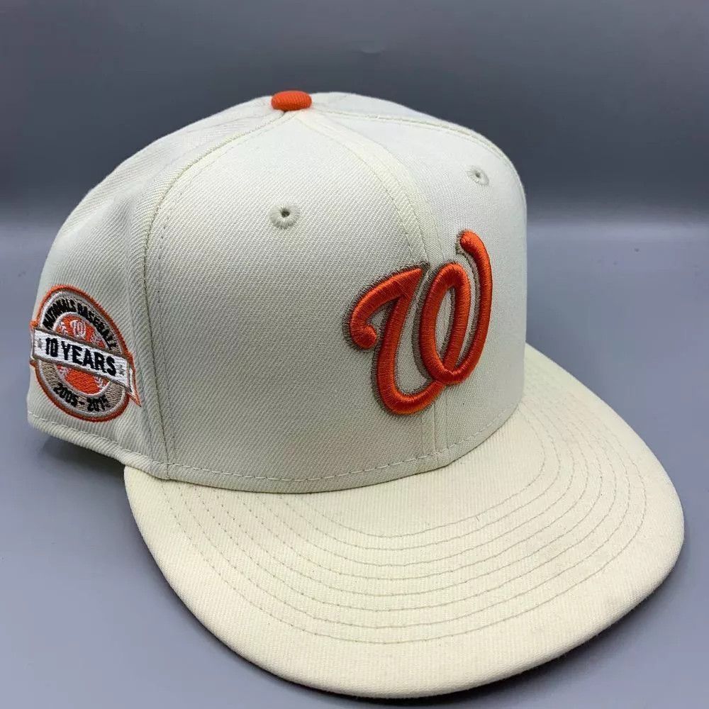 New Era Washington Nationals Hat Men 7 1/2 59Fifty New Era Fitted Size ONE SIZE - 1 Thumbnail