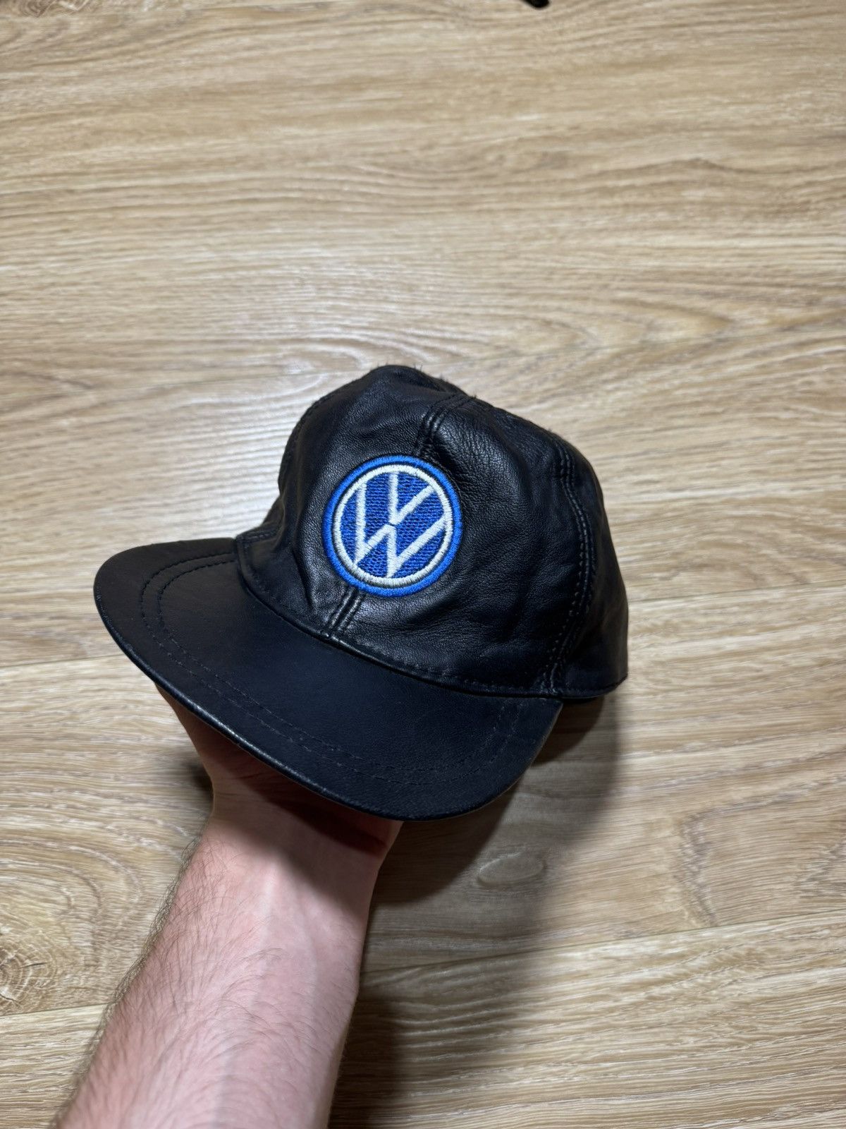 Vintage Vintage Leather wolksvagen Hat Size ONE SIZE - 1 Thumbnail