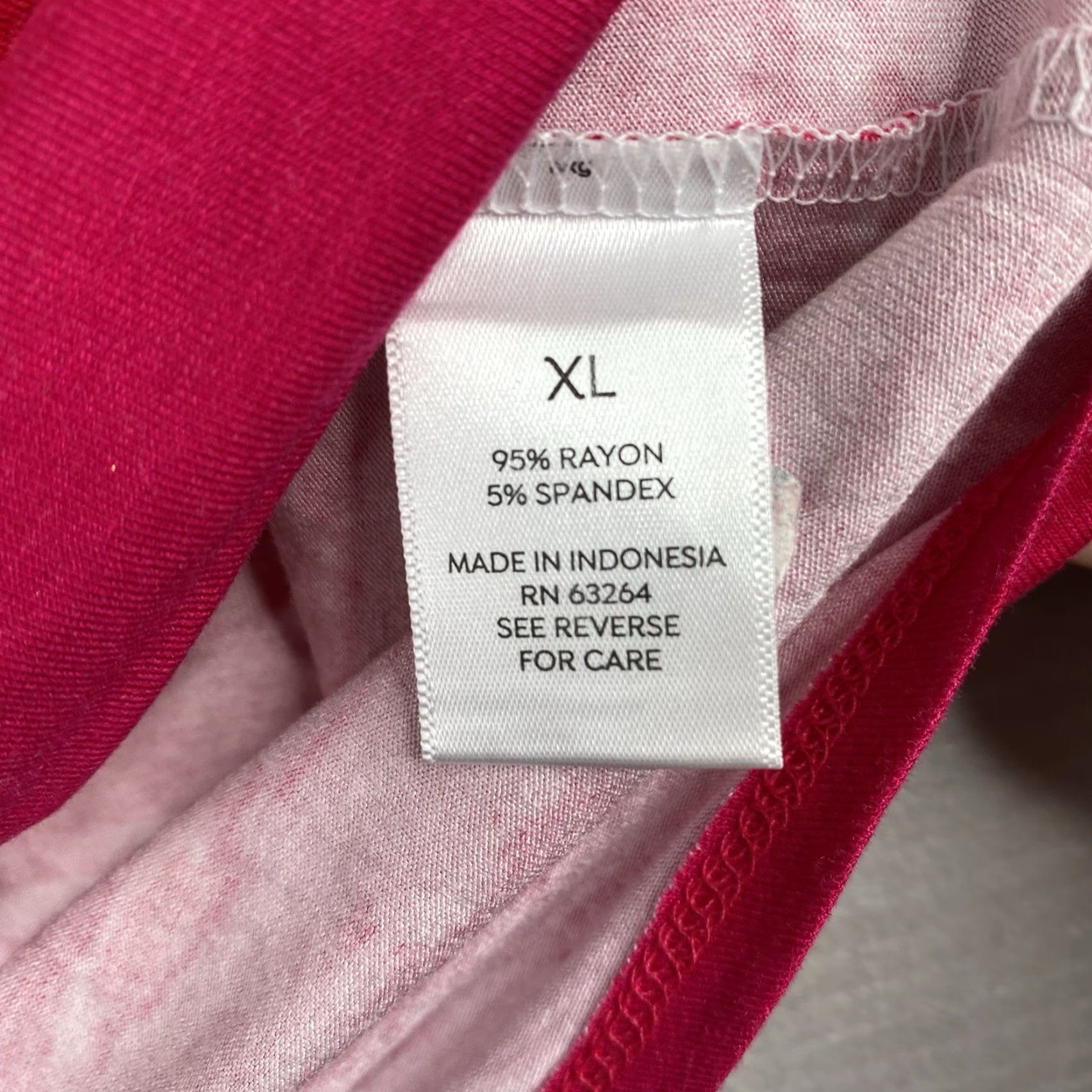 Pinko Westport Womens XL Tee Shirt Pink Ombre Floral Dolman Sleeve Boxy Artsy Size XL / US 12-14 / IT 48-50 - 7 Thumbnail