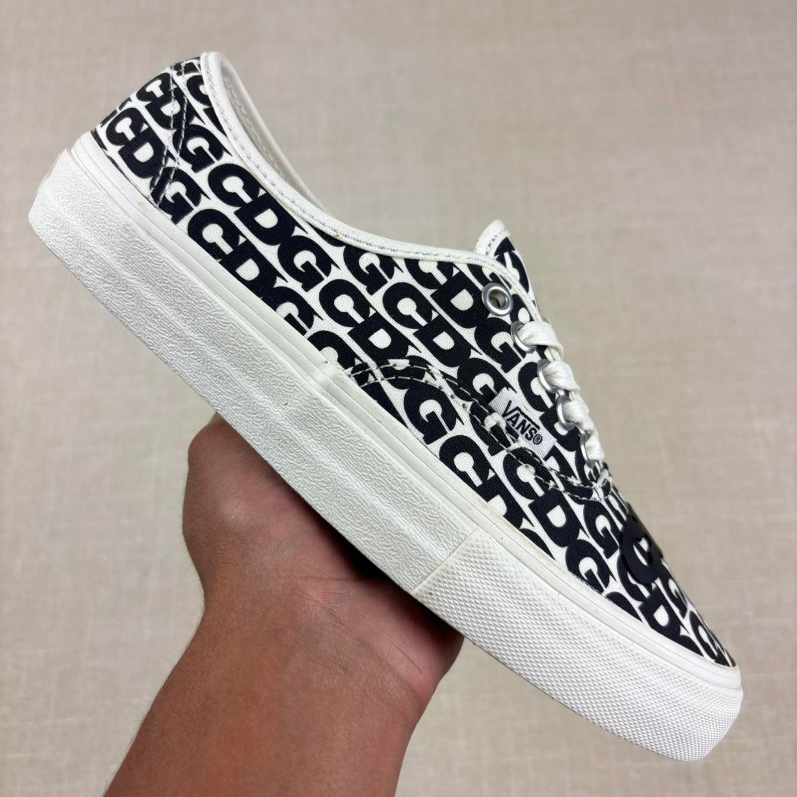 Vans 🐼 2018 Vans Authentic x CDG “White Heel Tab” 8W Size US 8 / IT 38 - 1 Thumbnail