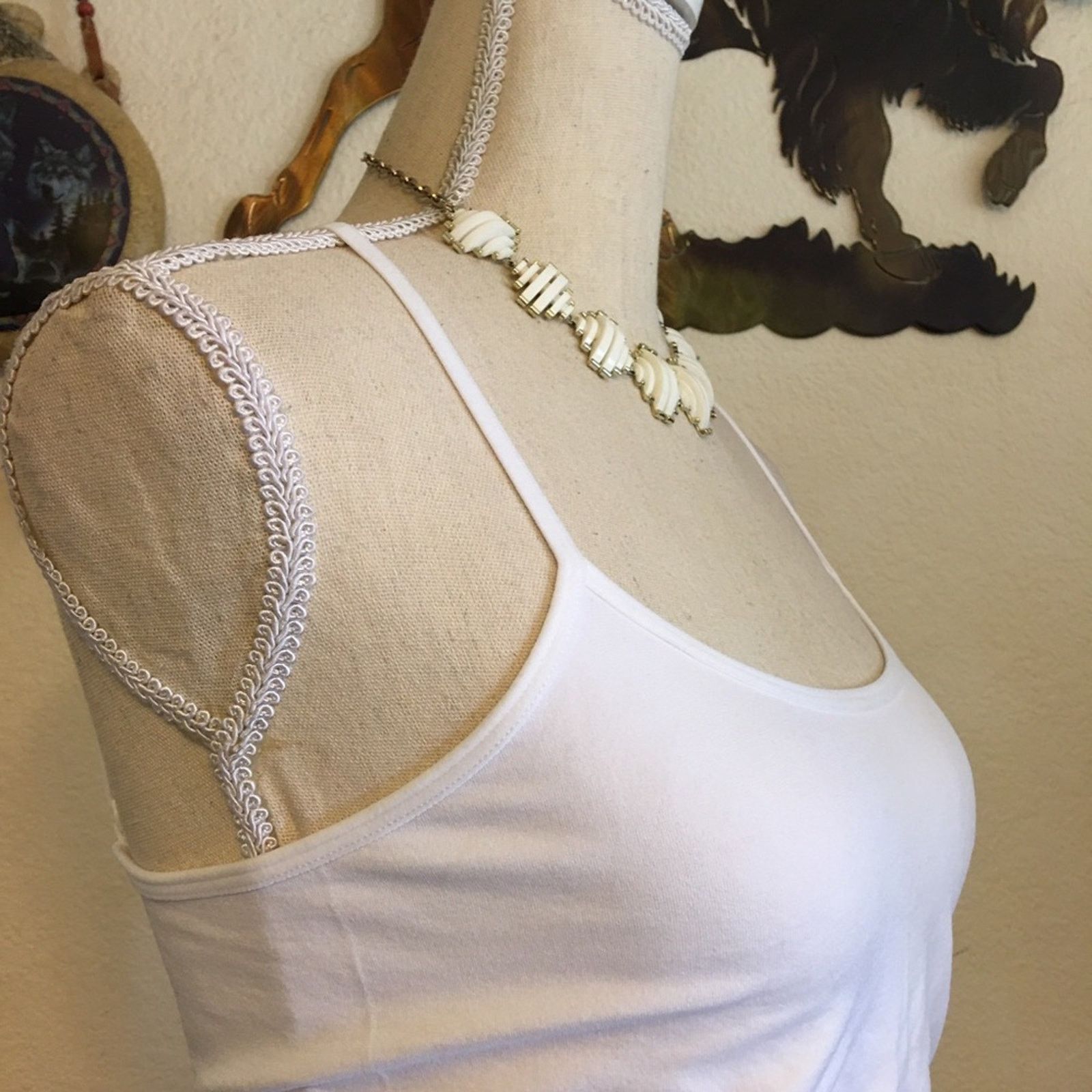 Vintage Vintage 70s waffle disc necklace and earring set Size ONE SIZE - 2 Thumbnail