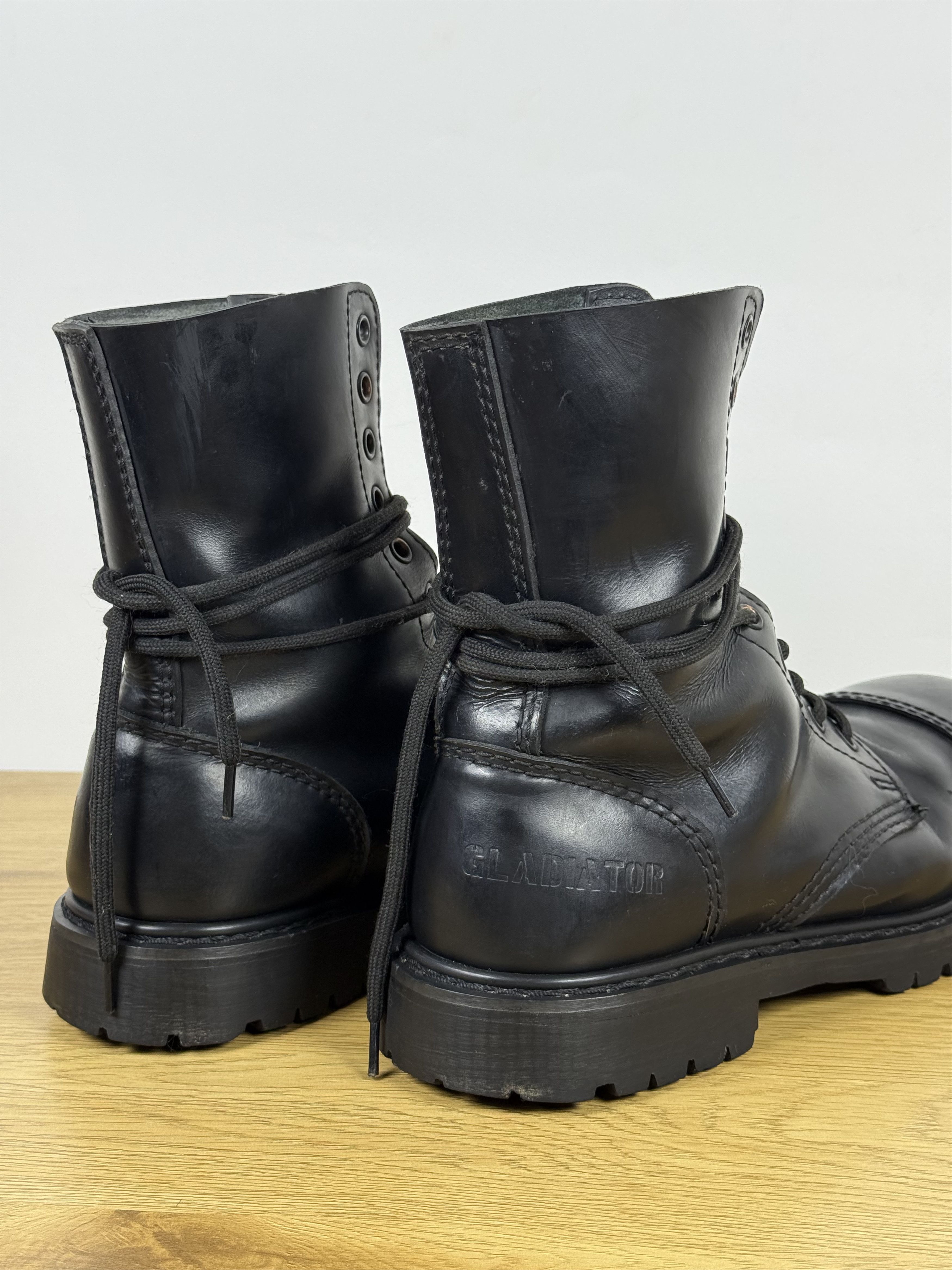 New Rock Men's Vintage Gladiator Punk Goth Black Boots US10 Size US 10 / EU 43 - 4 Thumbnail