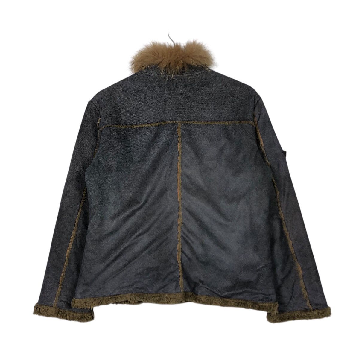Japanese Brand Vintage Bignami Italy Shearling Patchwork Moto Jacket Size M / US 6-8 / IT 42-44 - 9 Thumbnail