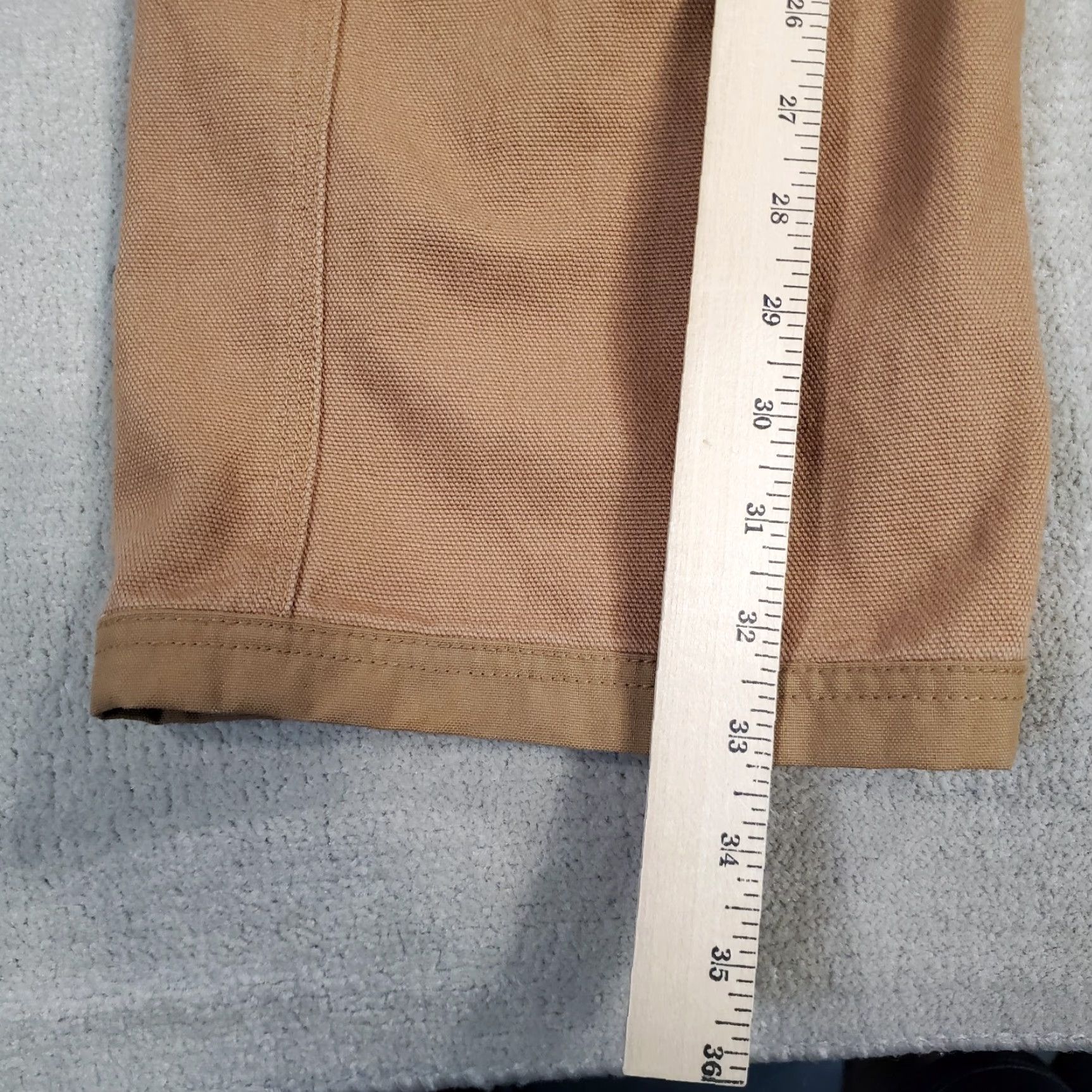 Doublet Duluth Cargo Pants Mens 36x34 Brown Canvas Work Pants Regular Inseam 34 Cargo Pockets Logo 95209 Size US 36 / EU 52 - 6 Thumbnail