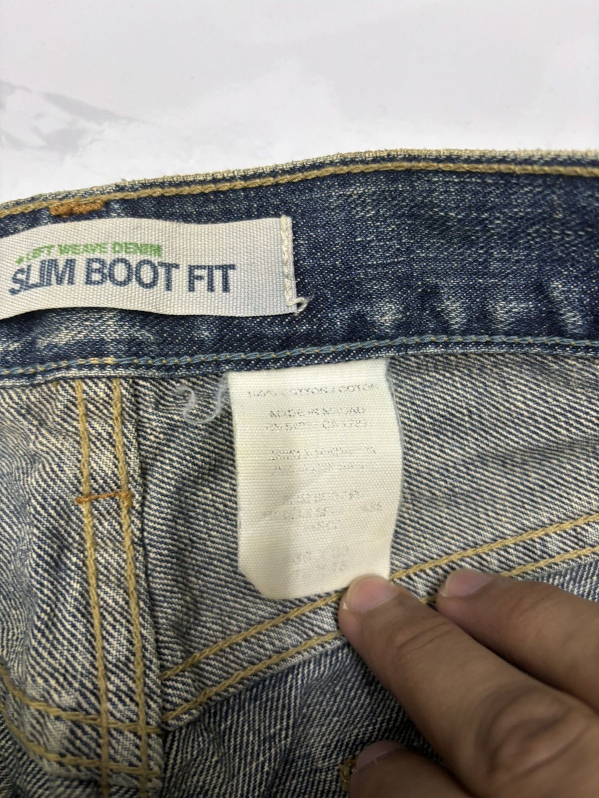 If Six Was Nine VINTAGE GAP SLIM BOOTCUT MUD WASH FLARE DENIM JEANS Size US 29 - 11 Thumbnail