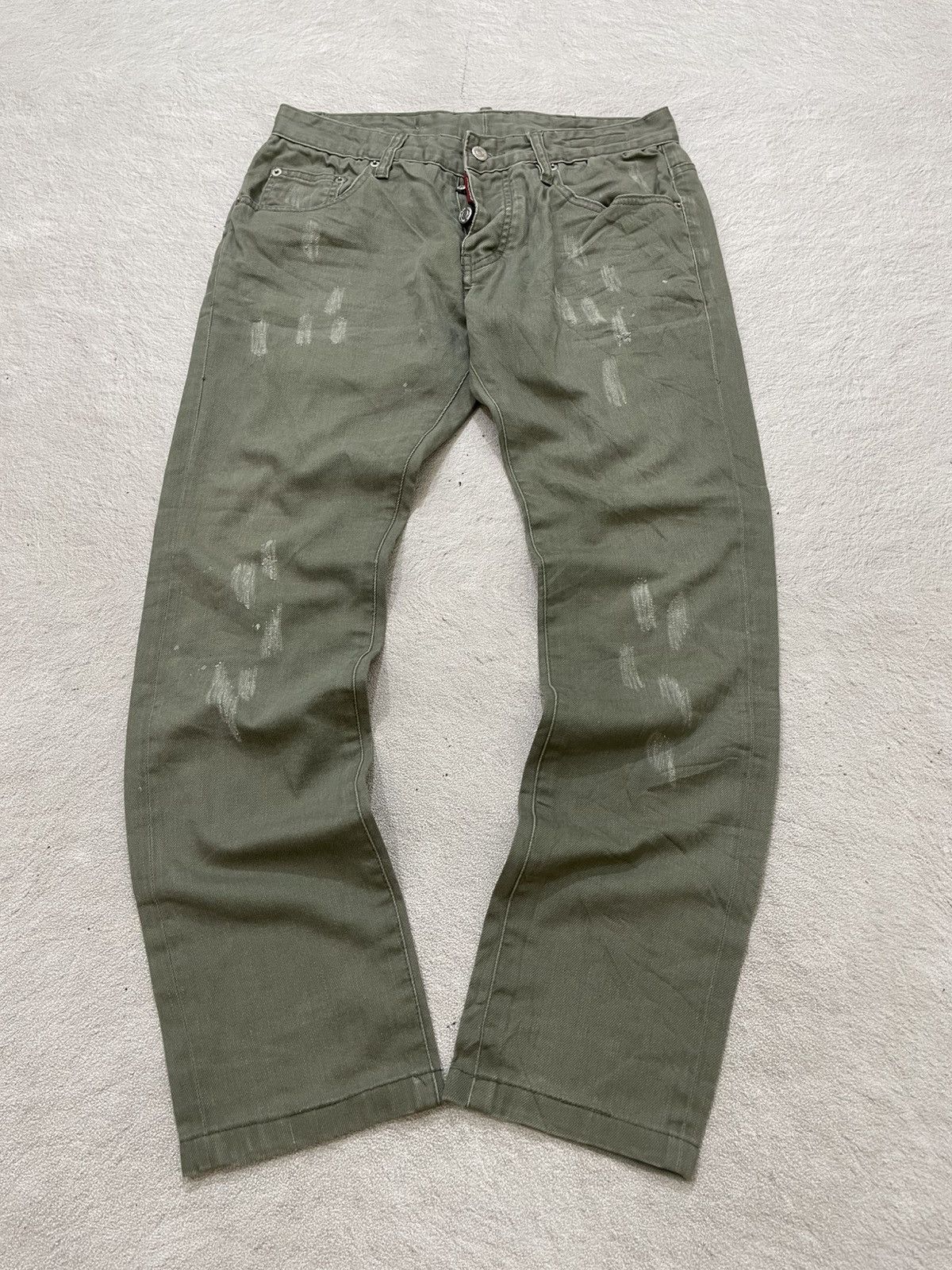 Japanese Brand 2000s Dsquared Paint splash Pants Streetwear Y2K Size US 30 / EU 46 - 1 Thumbnail