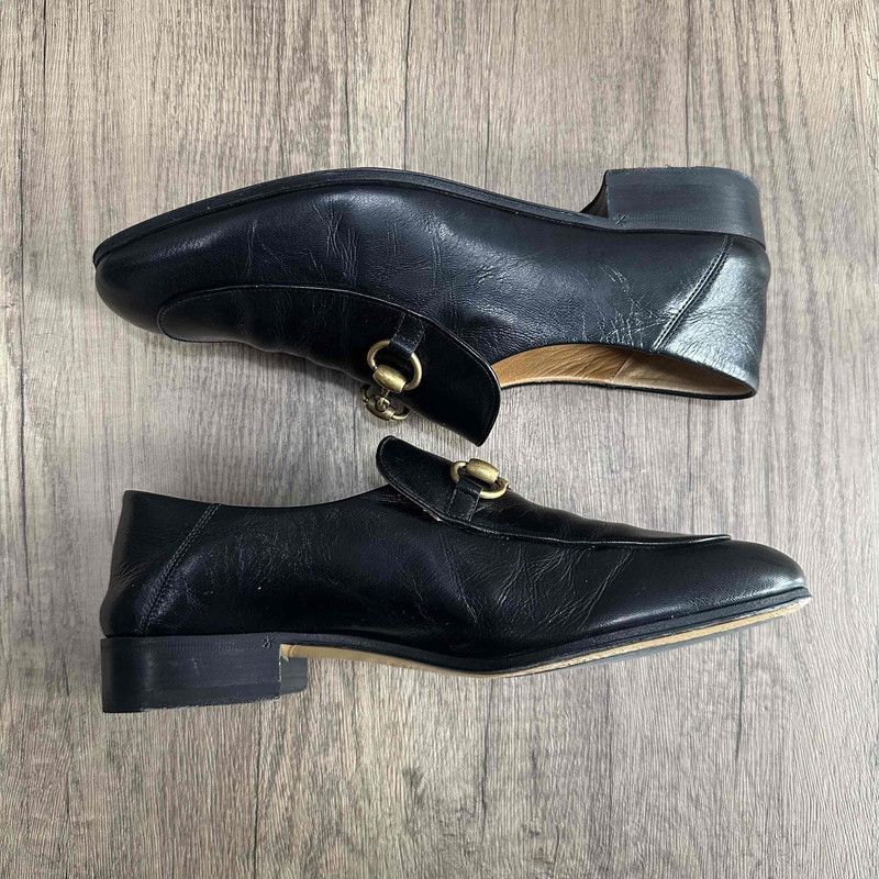 Gucci Gucci Jordaan Leather Loafers for Men -2508 Size US 8 / EU 41 - 7 Thumbnail