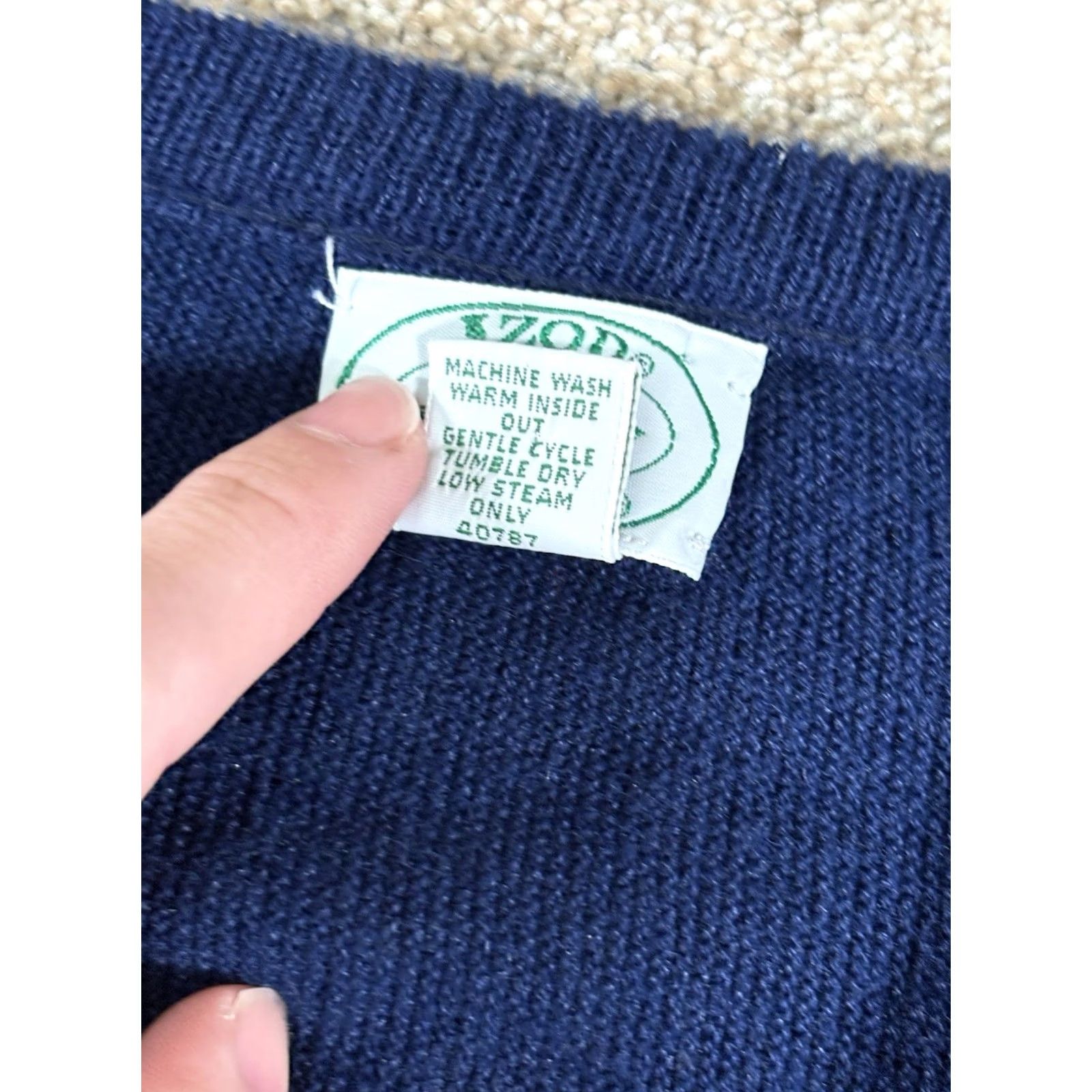 Izod VINTAGE Izod Lacoste Sweater Blue V-Neck Pullover Tall XL TLT Men’s Pullover Casual Business Size US XL / EU 56 / 4 - 5 Thumbnail