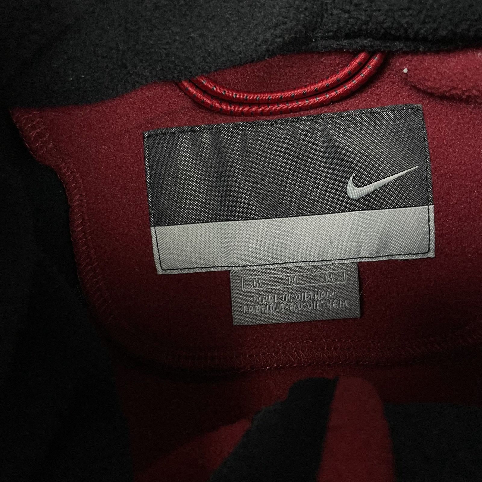 Nike × Nike ACG × Vintage Nike ACG Men's Red Black Polyester Full Zip Fleece Jacket M Size US M / EU 48-50 / 2 - 7 Thumbnail