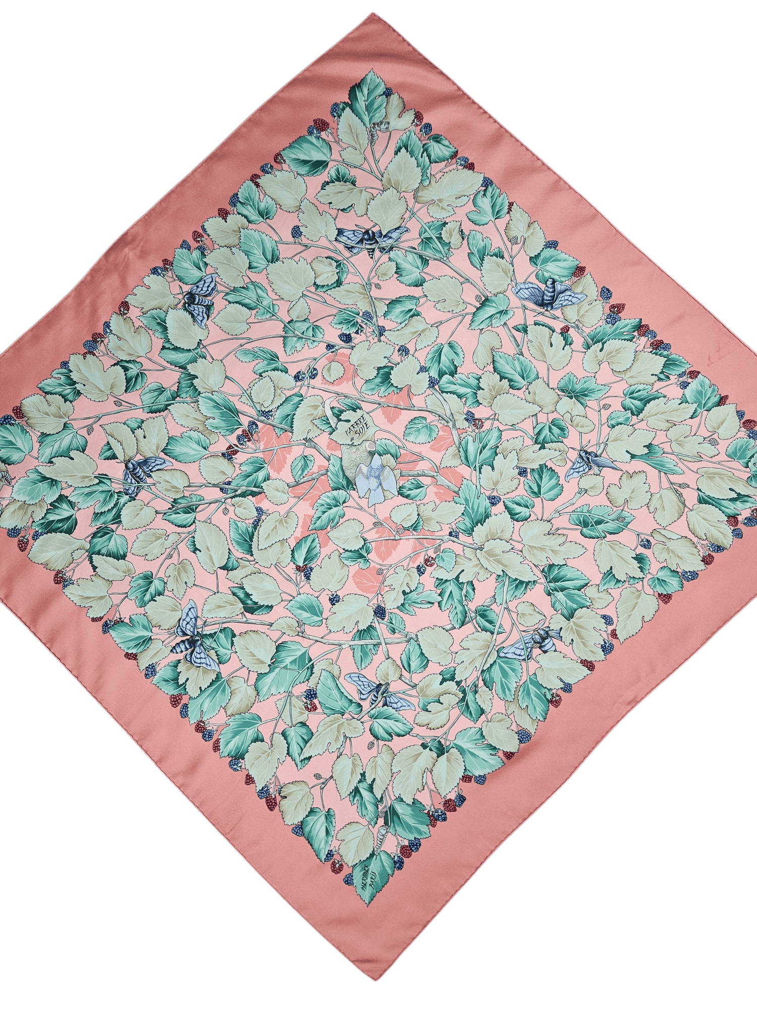 Hermes Hermes L Arbre De Soie Silk Scarf Size ONE SIZE - 2 Thumbnail