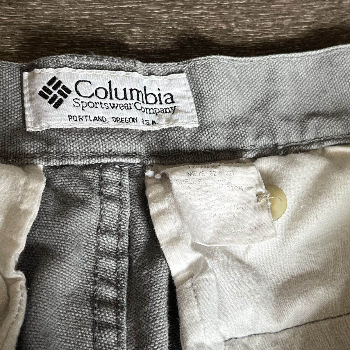 Columbia × Vintage Vintage 2000s Columbia Cargo Straight Fit Grey Pants 32x32 Size US 32 / EU 48 - 8 Thumbnail