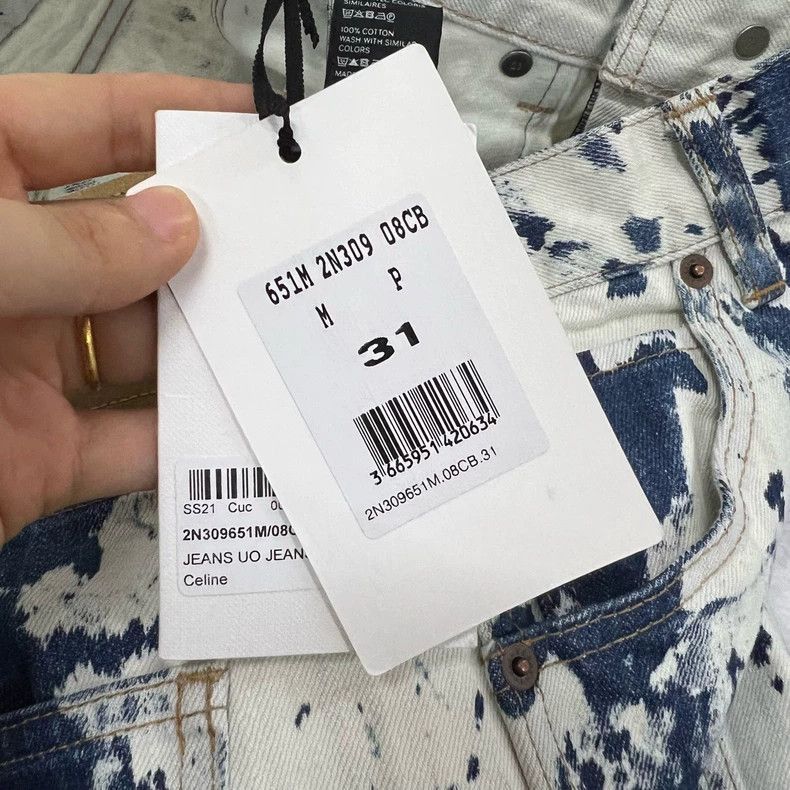 Celine Celine TieDye Denim Pants 31 Size New Size US 31 - 5 Thumbnail