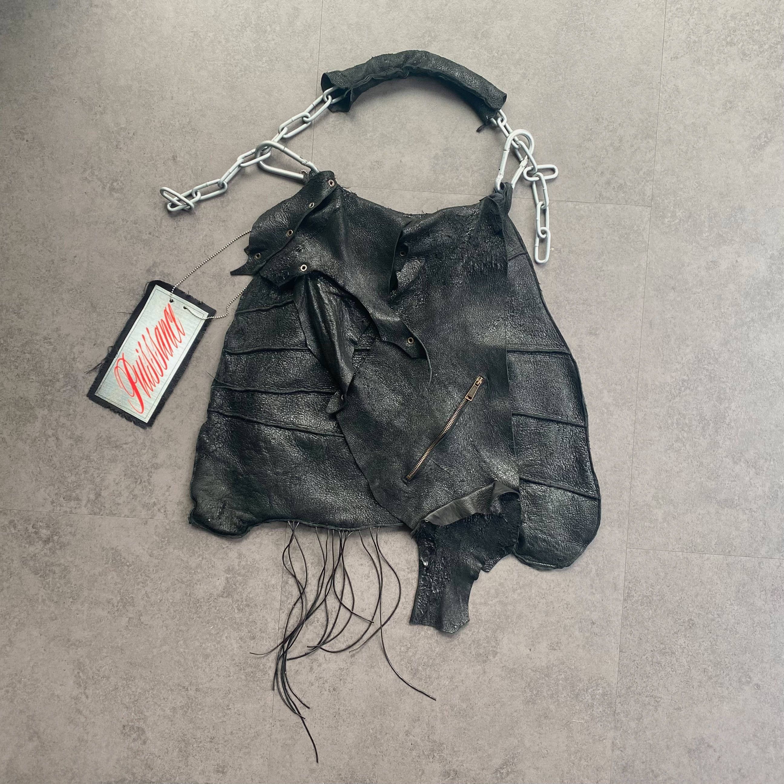 Organic Real Leather Bag RickOwens JapaneseDesigner Margiela