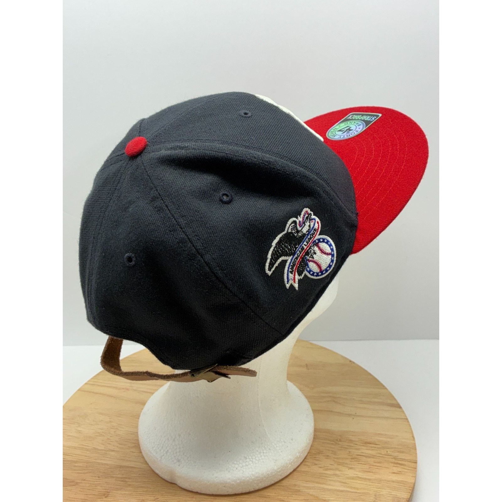 47 Brand New York Yankees 47 Brand Strapback Hat Black Red MLB Size ONE SIZE - 15 Thumbnail