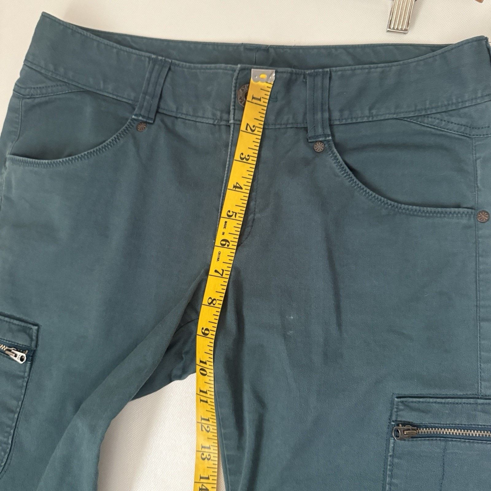Athleta Athleta Nopa Pants Teal Marine Organic Cotton Skinny Hike Size 30" / US 8 / IT 44 - 6 Thumbnail
