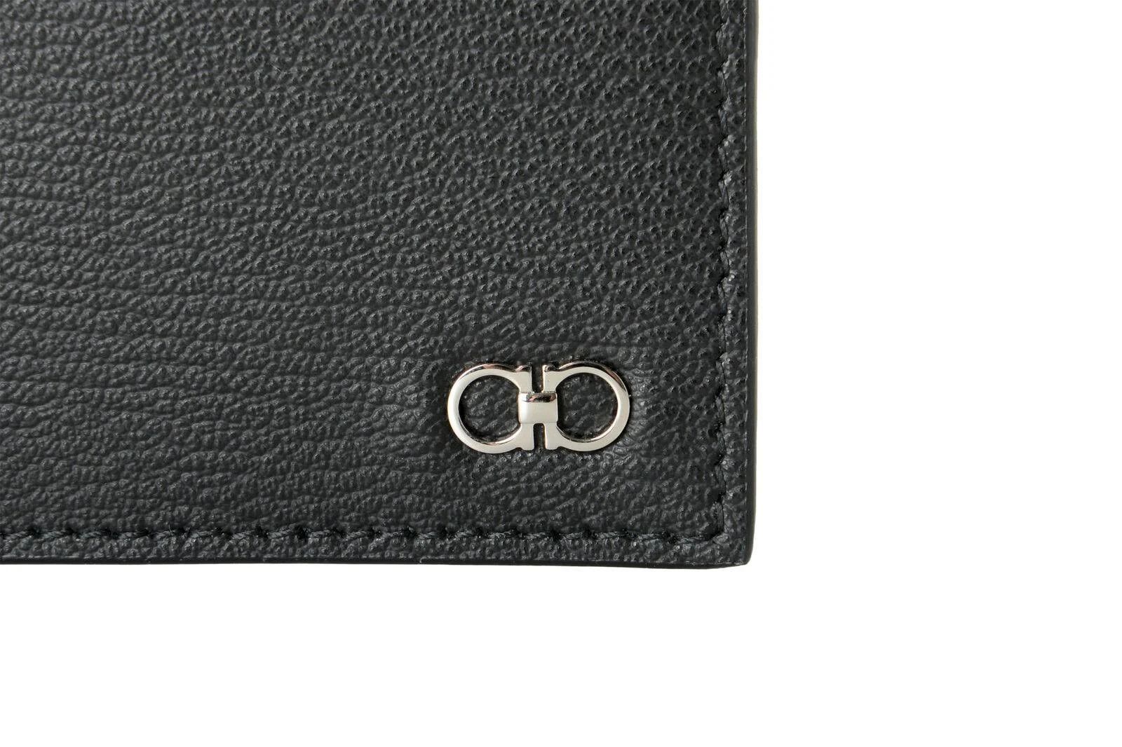 Salvatore Ferragamo o1s1rm0924 Size: OS / Leather Wallet in Black Size ONE SIZE - 6 Thumbnail