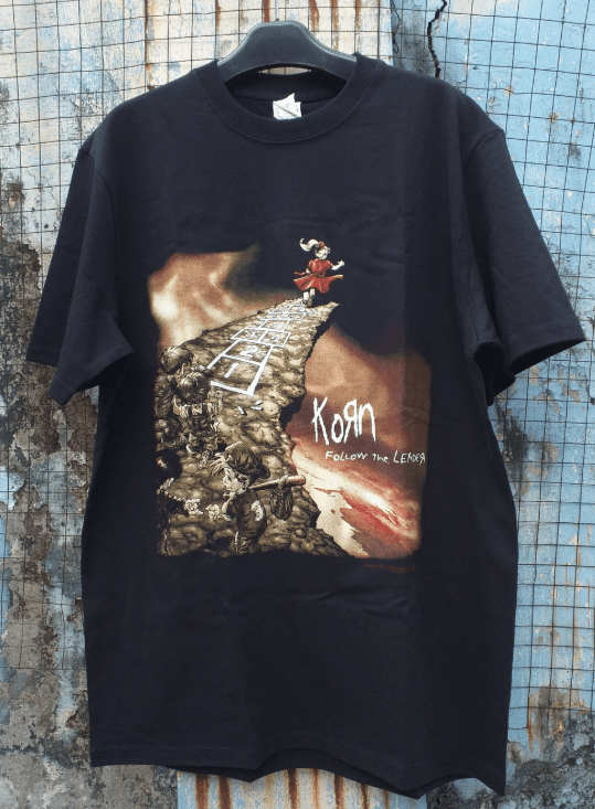 Band Tees Nu Metal Korn Band Follow The Leader T-shirt Tee for Fan Size US XL / EU 56 / 4 - 1 Thumbnail