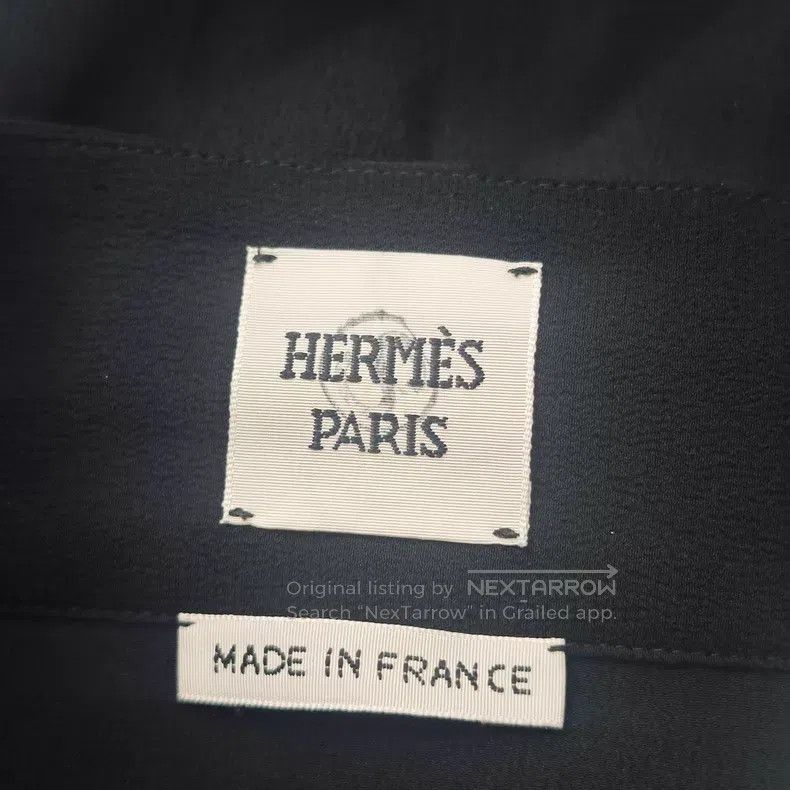Hermes Hermes Black Metal Ring Belted Silk Skirt Size 25" / US 0 / IT 36 - 5 Thumbnail