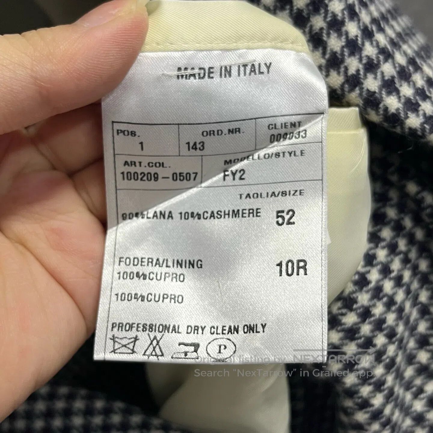 Pink Floyd fluo Black and white checkered blazer with a turned-down c Size 52R - 4 Thumbnail