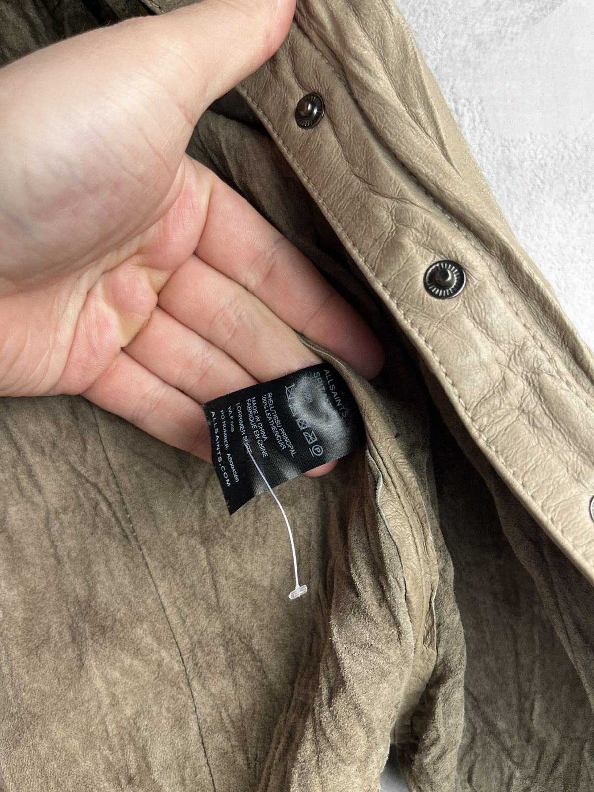 Allsaints Allsaints shirt leather jacket Size L / US 10 / IT 46 - 6 Thumbnail
