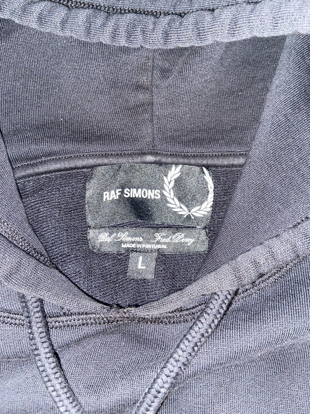 Fred Perry × Raf Simons Raf Simons x Fred Perry UK Punk Distressed Oversized Hoodie Size US L / EU 52-54 / 3 - 4 Thumbnail