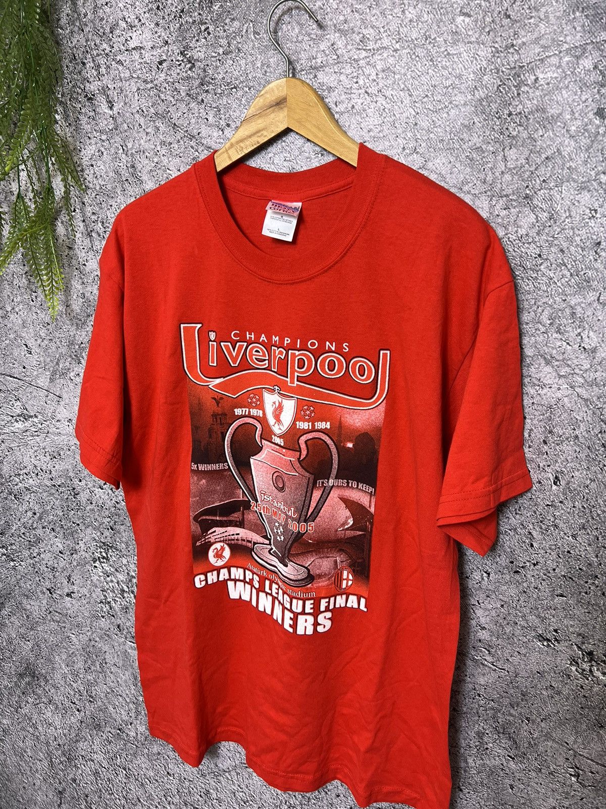 Vintage Vintage Liverpool champions league winners tshirt Size US L / EU 52-54 / 3 - 2 Thumbnail