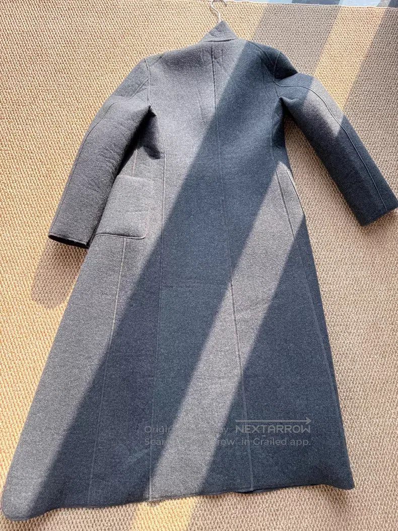Comme des Garcons Comme Des Garcons Dark gray wool stand collar coat Size S / US 4 / IT 40 - 9 Thumbnail