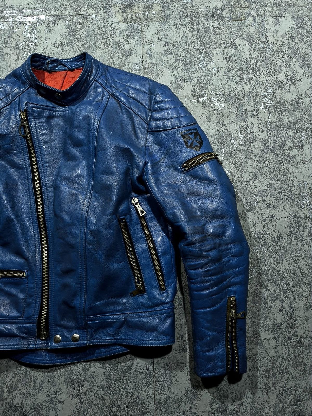Genuine Leather vtg moto trashed leather jacket racer balenci demna gvsalia Size US M / EU 48-50 / 2 - 2 Thumbnail