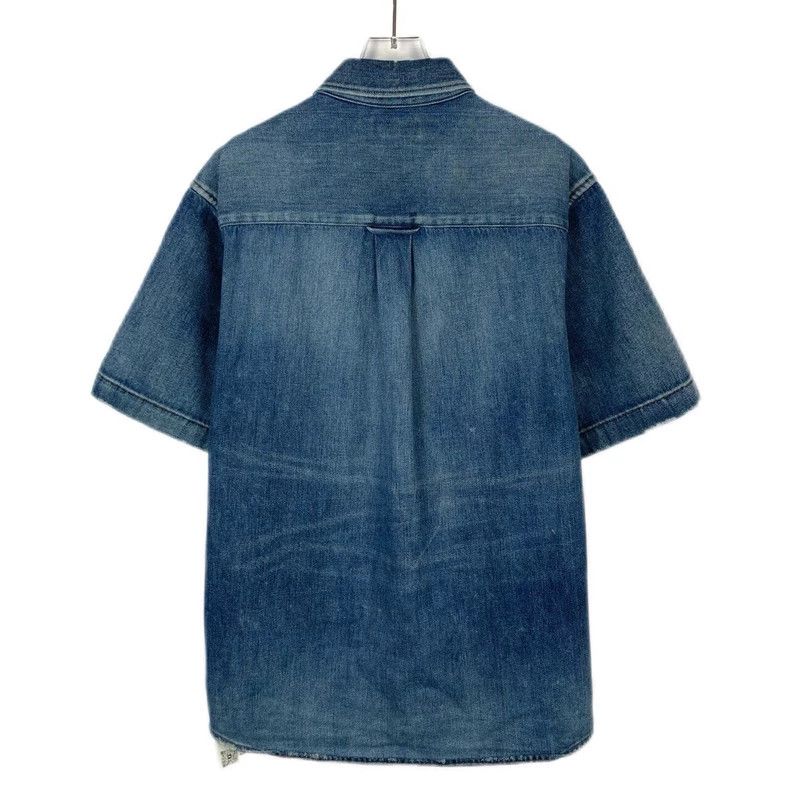 Balenciaga Balenciaga Pocket logo embroidered dark blue cotton denim Size US S / EU 44-46 / 1 - 2 Thumbnail
