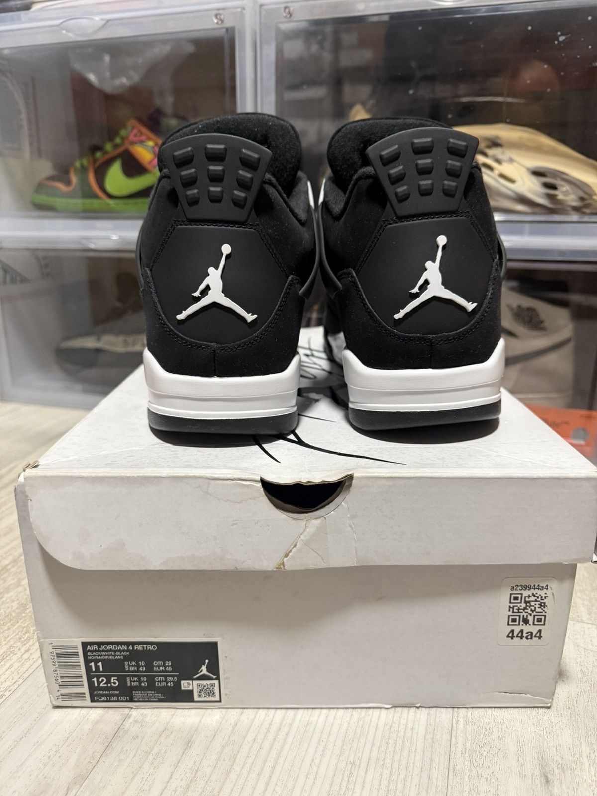 Jordan Brand Air Jordan 4 Retro White Thunder Size US 11 / EU 44 - 5 Thumbnail