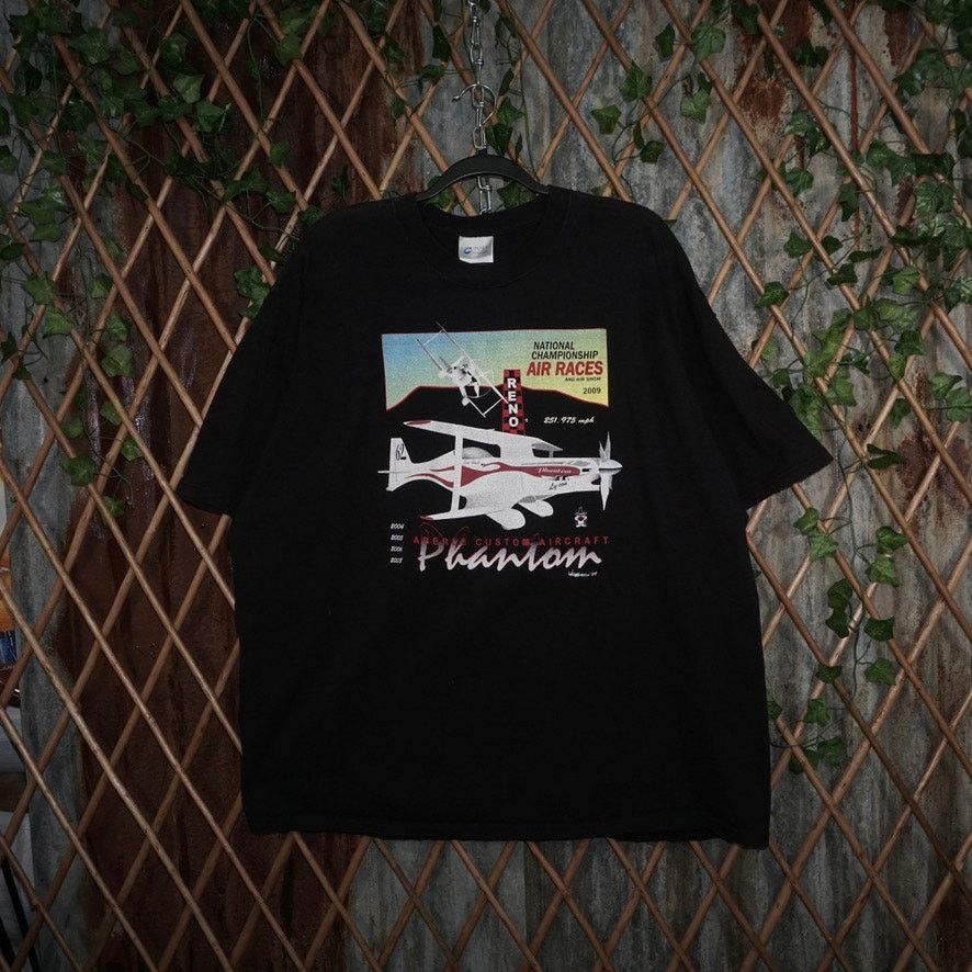 Vintage XXL - Vintage / Y2K ABERLE aircraft phantom race 00s t-shirt Size US XXL / EU 58 / 5 - 1 Thumbnail