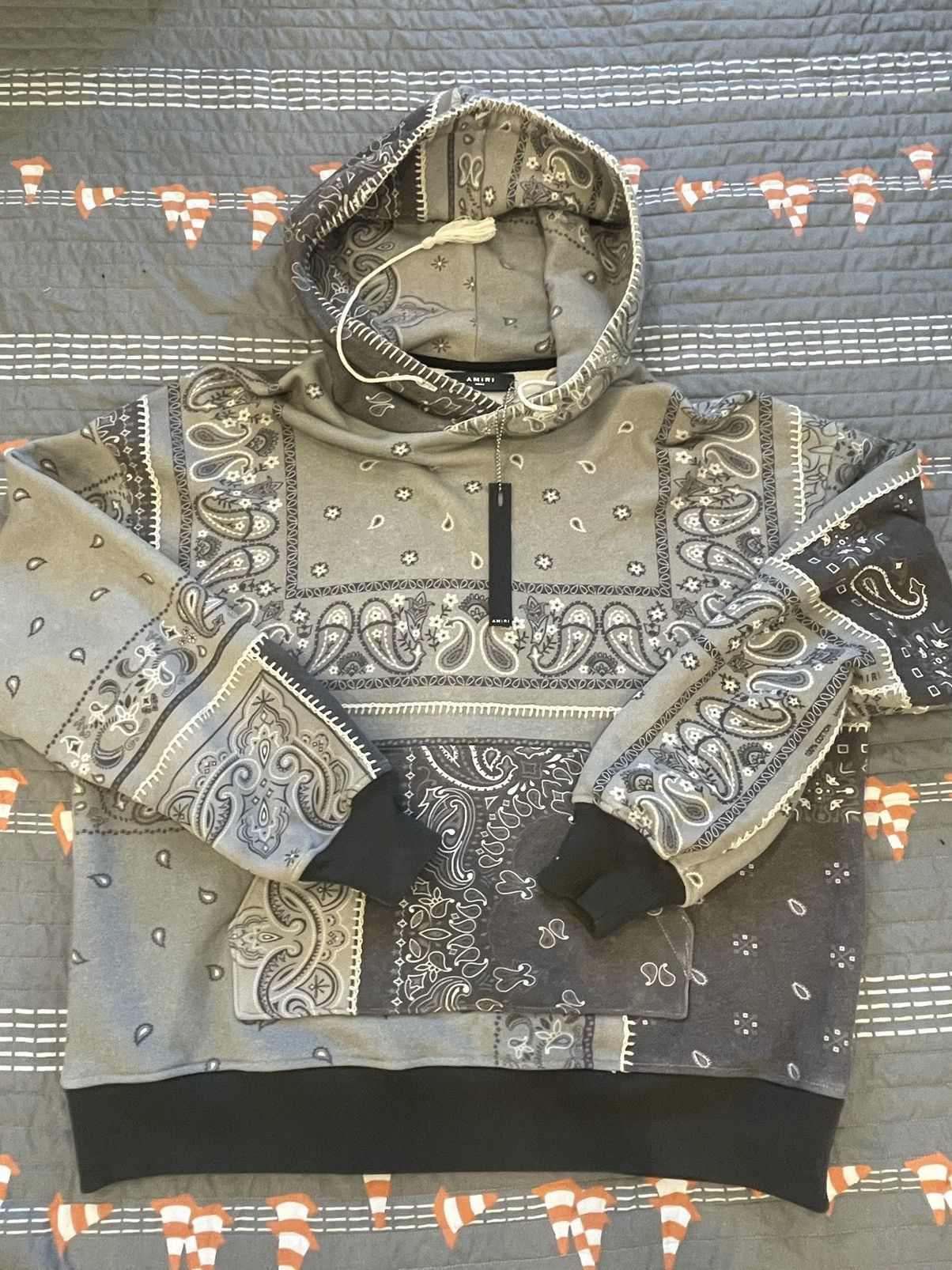 Amiri Amiri Oversized Bandana Recon Hoodie S Size US S / EU 44-46 / 1 - 1 Thumbnail