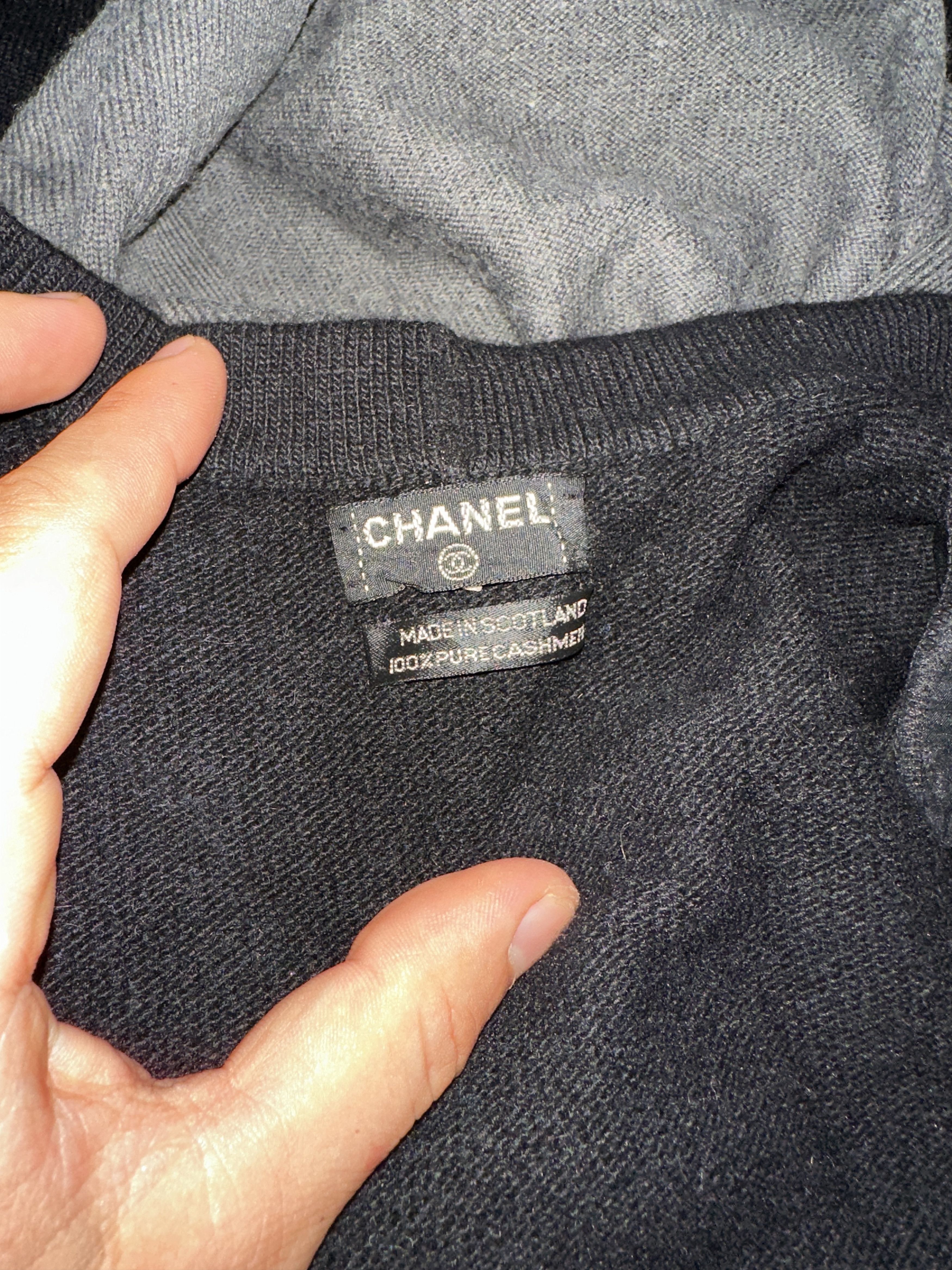Chanel Cashmere Knit Chanel Museum Late 80 Size S Made in Scotland Size S / US 4 / IT 40 - 14 Thumbnail