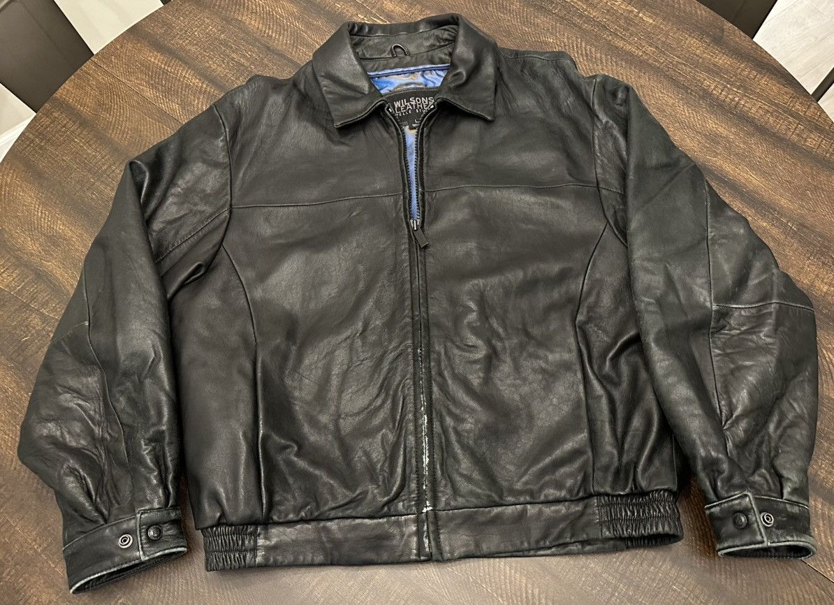 Wilsons Leather VTG Wilsons Leather Pelle Studio Leather Bomber Jacket-Large Size US L / EU 52-54 / 3 - 1 Thumbnail
