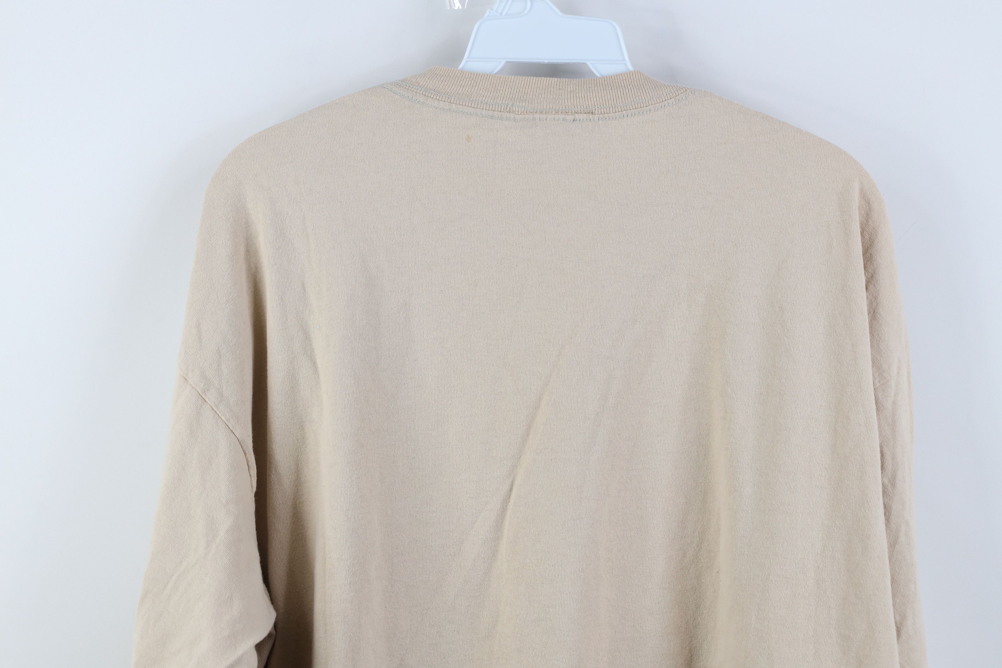 Disney Vintage 90s Walt Disney World Long Sleeve T-Shirt Beige Size US XL / EU 56 / 4 - 14 Thumbnail