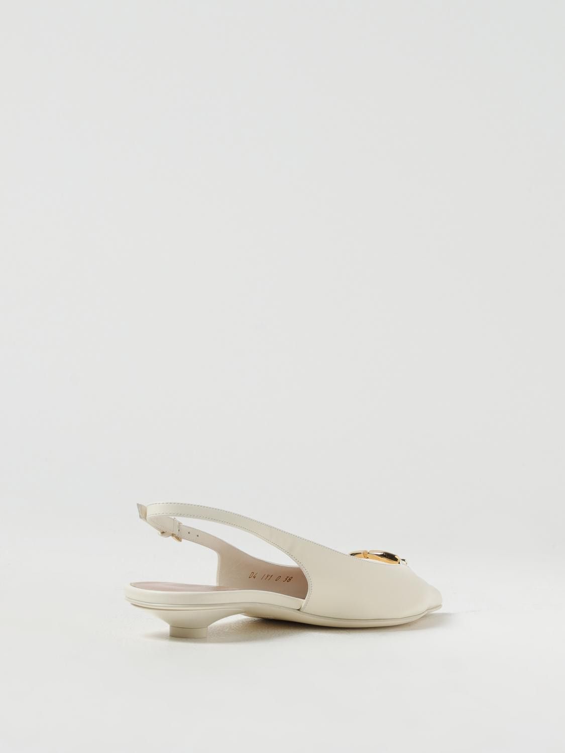 Valentino o1s22i1n0924 Slingback Vlogo Ballerina Flats in White Size US 8 / IT 38 - 3 Thumbnail
