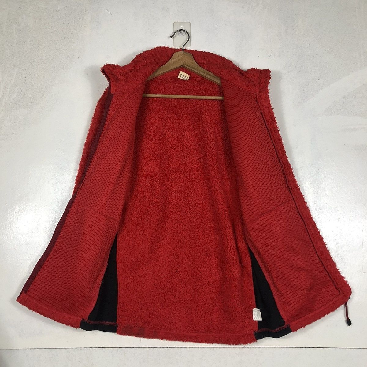 Japanese Brand 📌VINTAGE ZIPPER FLEECE JACKET EDWIN RARE RICH RED Size US XL / EU 56 / 4 - 14 Thumbnail