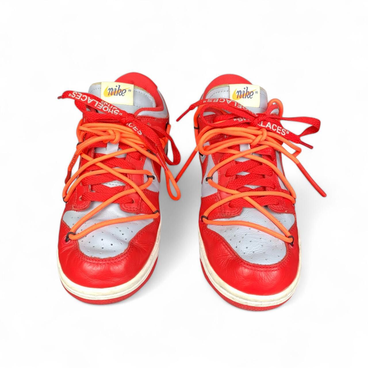 Nike × Off-White Nike x Off-White Dunk low Red Size US 5 / EU 37 - 8 Thumbnail