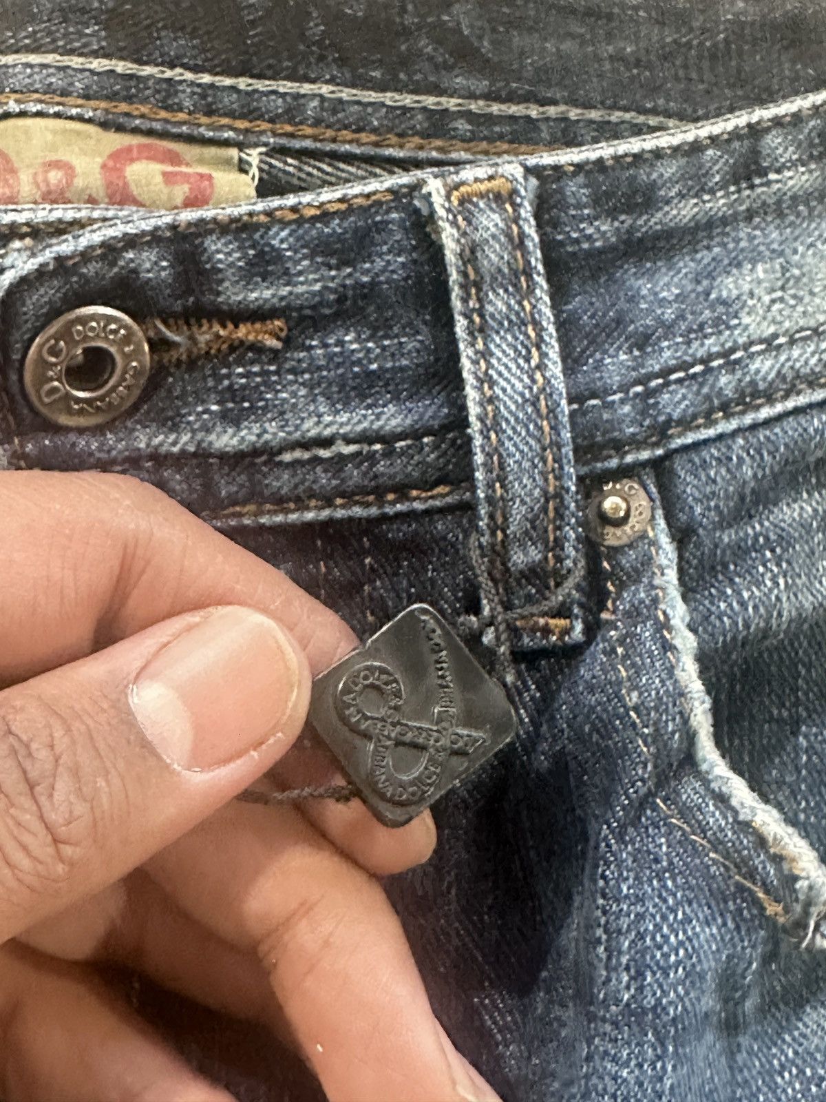 Dolce & Gabbana Dolce & Gabbana Love affair denim with leather detailing Size US 31 - 7 Thumbnail