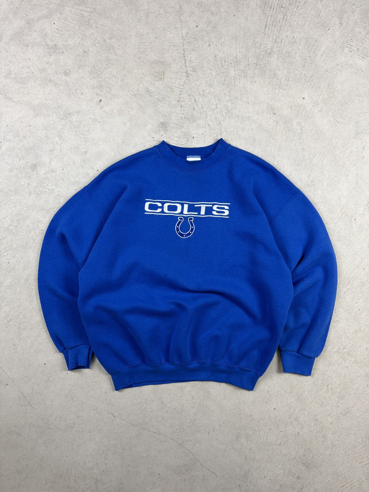 NFL × Vintage 1990s Indianapolis Colts Embroidered Crewneck Size US XL / EU 56 / 4 - 1 Thumbnail