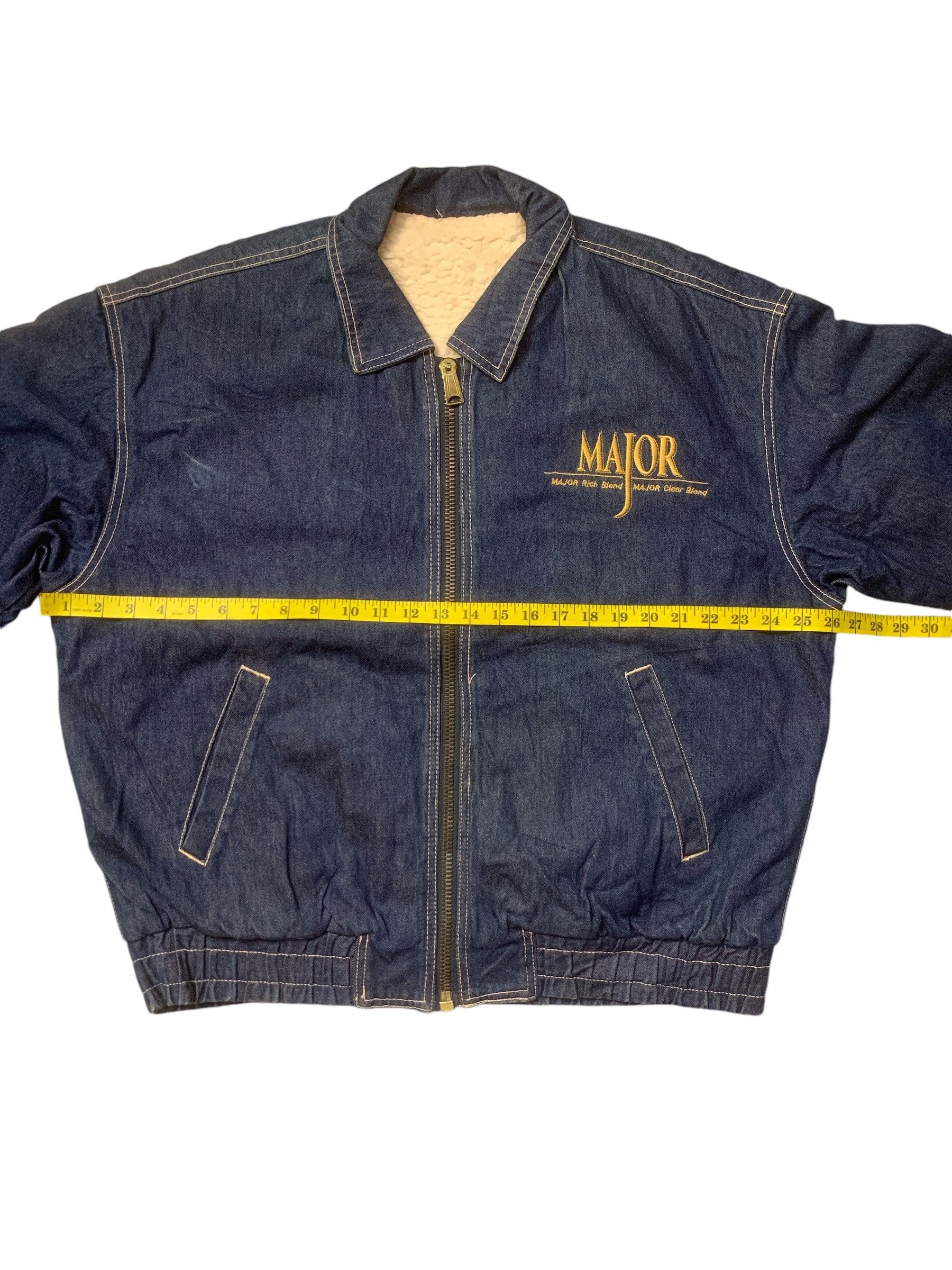 Japanese Brand × Vintage Rare Design Vintage Major Denim Sherpa Jackets Size US L / EU 52-54 / 3 - 8 Thumbnail