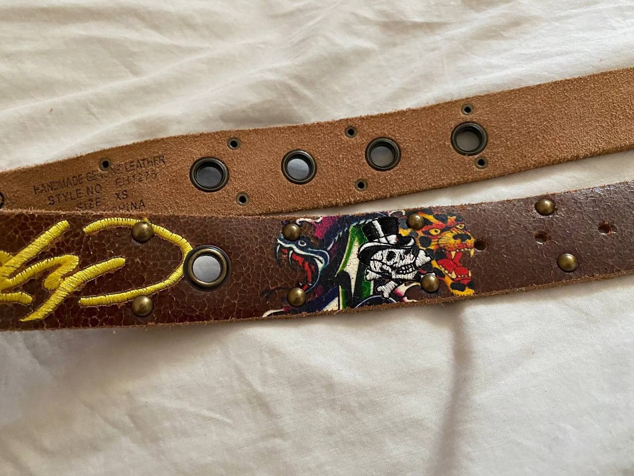 Ed Hardy 🔥Vintage Archive Belt Ed Hardy Christian Audigier Size ONE SIZE - 6 Thumbnail