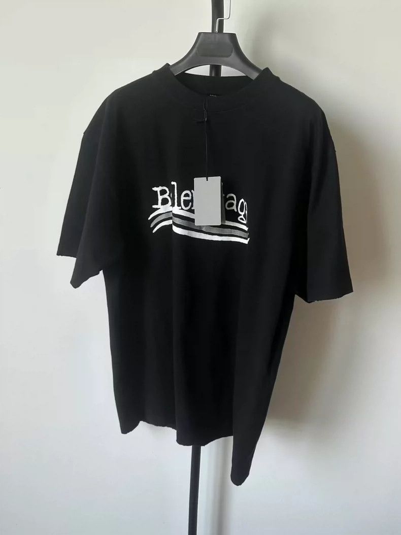 Balenciaga Balenciaga Letter Printed Crew Neck Short Sleeve T-Shirt B Size US S / EU 44-46 / 1 - 1 Thumbnail