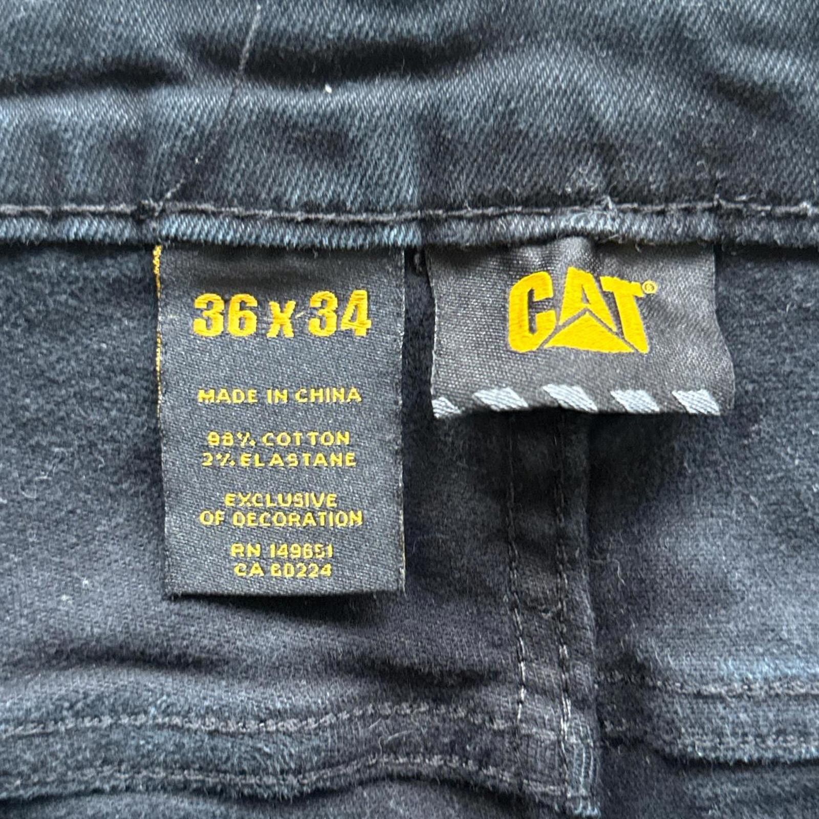 Caterpillar Black Caterpillar Carpenter Cargo Straight Leg Pants Size US 36 / EU 52 - 7 Thumbnail