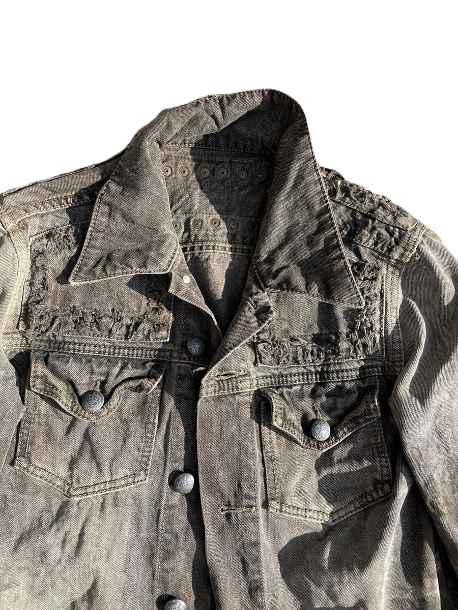 If Six Was Nine 2000s Japanese archive Vkei Distressed Stud Jacket Y2K Size US S / EU 44-46 / 1 - 5 Thumbnail