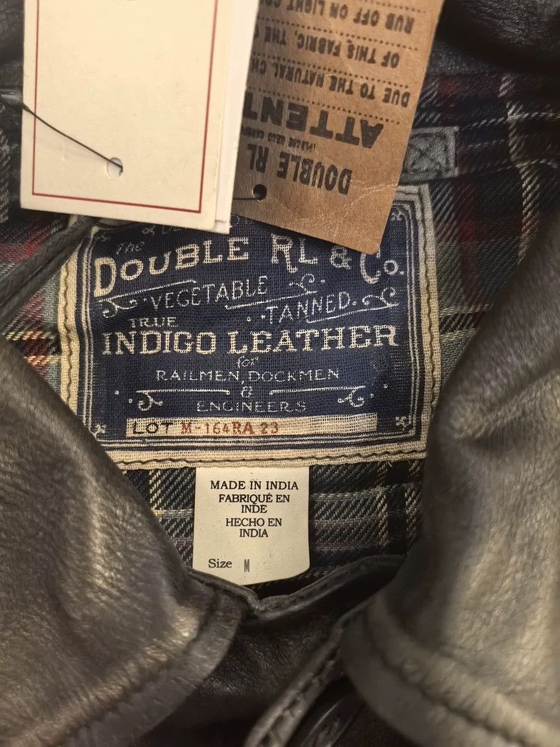 RRL Ralph Lauren RRL Ralph Lauren Men's 25 year old new blue dyed brake lea Size US M / EU 48-50 / 2 - 3 Thumbnail