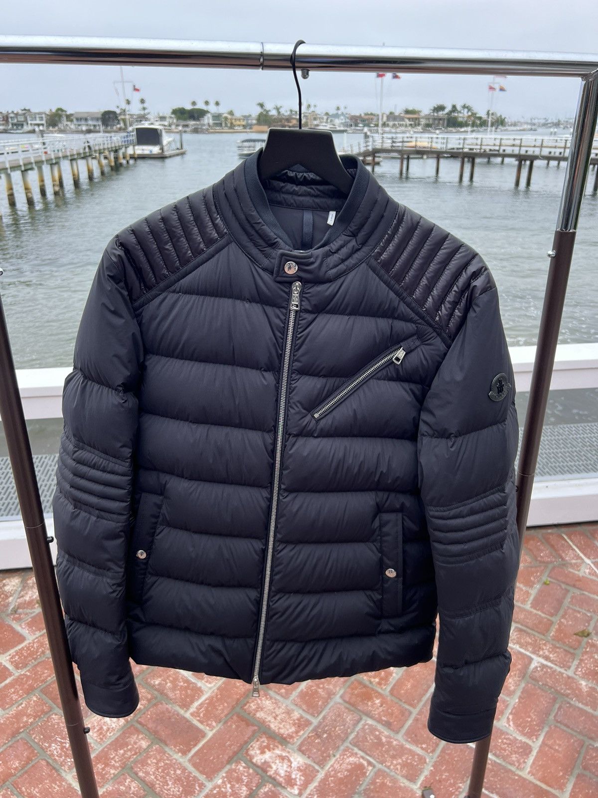 Moncler Moncler Samalens Down Biker Jacket Grailed