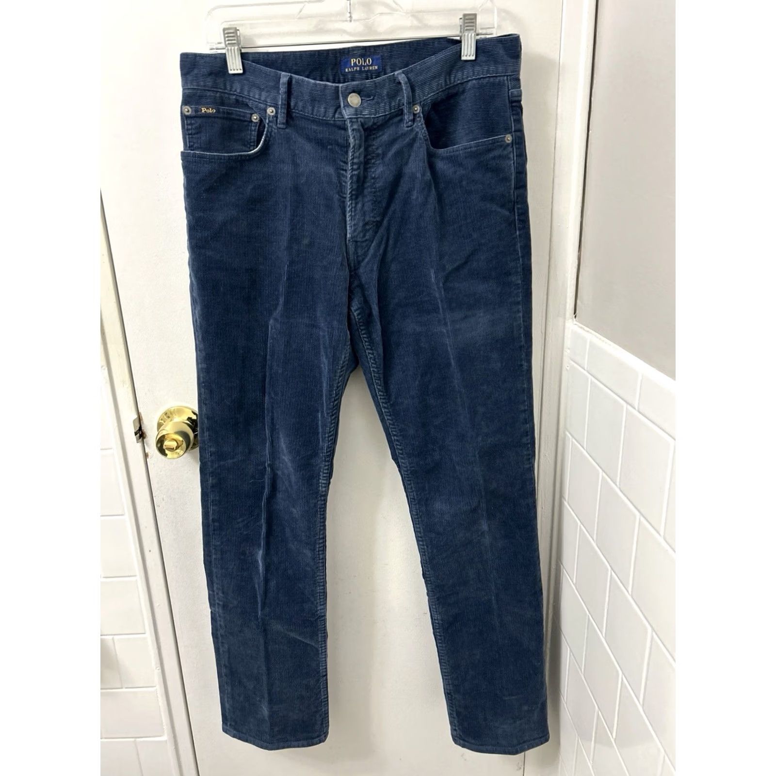 Polo Ralph Lauren Polo Ralph Lauren Prospect Straight Pants Mens 32x32 Corduroy Blue Size US XS / EU 42 / 0 - 2 Thumbnail