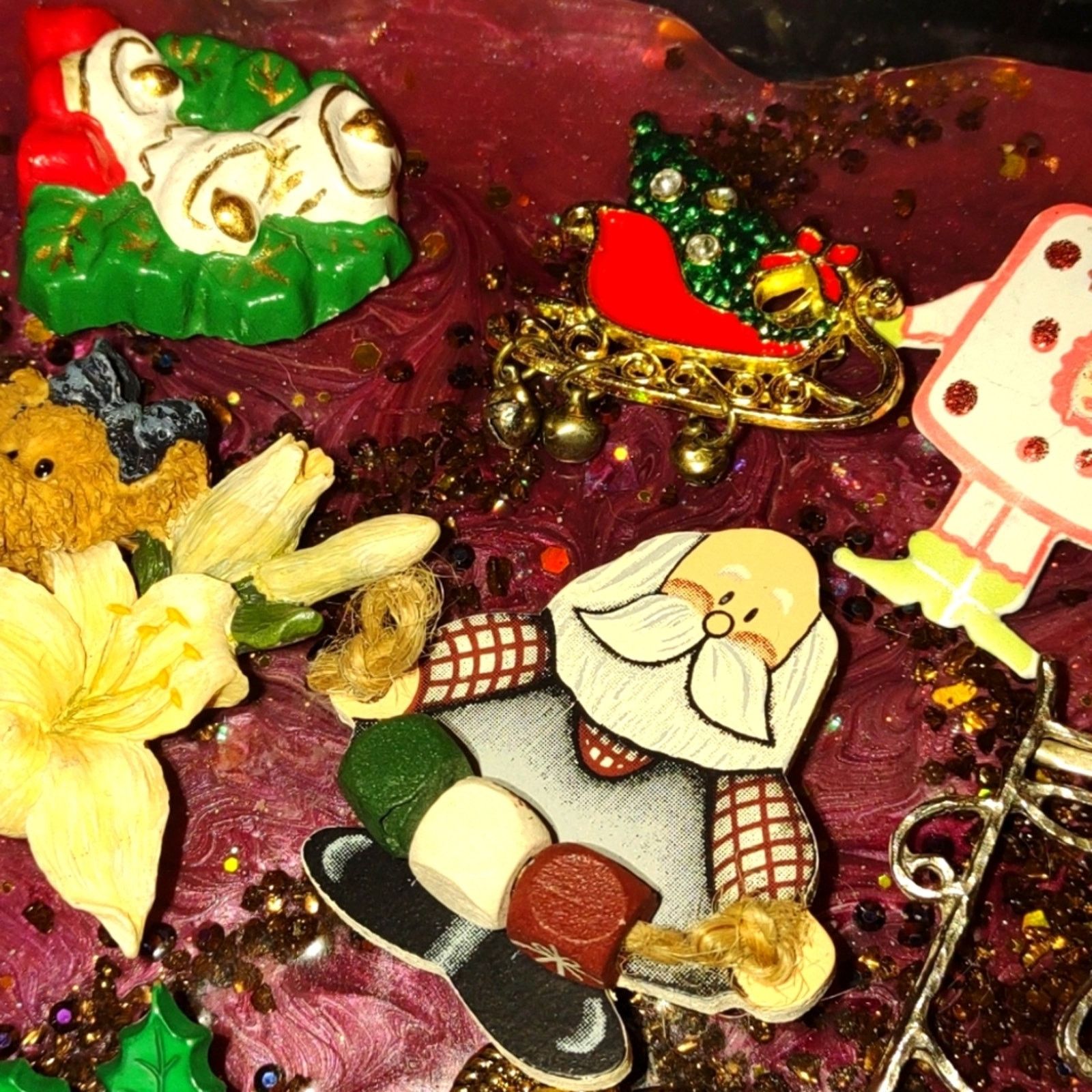 Vintage Huge vintage lot of 30 pins / brooches really cute! Size ONE SIZE - 4 Thumbnail